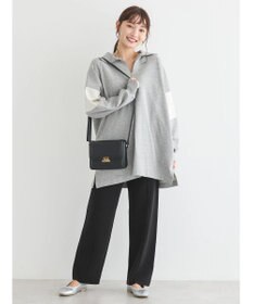 AMERICAN HOLIC ハーフＺＩＰ配色切り替え裏毛チュニック