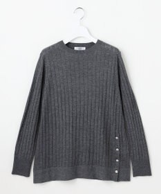J.PRESS LADIES WORETED WOOL BLEND クルーネック ニット