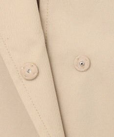 組曲 S コットンライクツイル ノーカラーショート丈コート