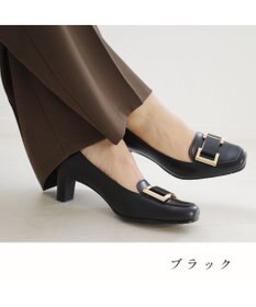 Pointer 日本製 本革バックルパンプス