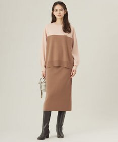 自由区 S 【カタログ掲載・セットアップ対応・洗える】スムージーニット スカート