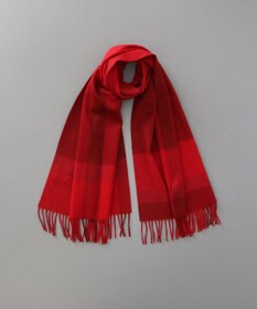 AURORA 【 LANVIN en Bleu （ランバン オン ブルー）】カシミヤチェックセミストール