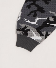 WEGO 【ユニセックス着用ITEM】ワッフルグラフィックカットZIPパーカー