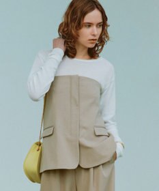 UNFILO L 【洗える/ストレッチ】イージーチノビスチェ