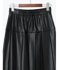 Te chichi 【泉 里香さん着用・Oggi.jp10/23掲載】レザータックプリーツスカート