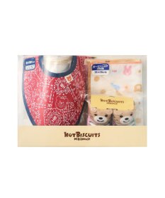 MIKI HOUSE HOT BISCUITS スタイ＆ソックス＆ガーゼ ギフトセット【クリアケース付き】
