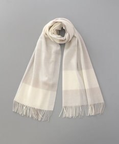 AURORA 【 LANVIN en Bleu （ランバン オン ブルー）】カシミヤチェックセミストール