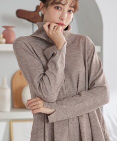 Tiaclasse まろやかタートルニットチュニック