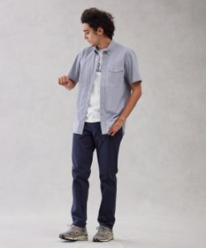 J.PRESS MEN 【クールマックス】サッカーストライプ／マイクロギンガムチェック シャツ/B.D