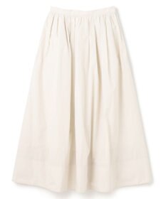 uncrave メモリータフタ フレアスカート