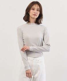 J.PRESS LADIES S シルク混ベアテレコ ハイネック シアー カットソー
