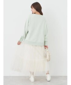 earth music&ecology 袖レースアップウラケプルオーバー