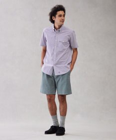 J.PRESS MEN 【クールマックス】サッカーストライプ／マイクロギンガムチェック シャツ/B.D