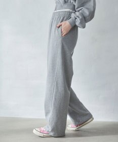 WEGO 【ウエストゴム/XSSMサイズ展開】スウェットワイドパンツ