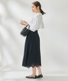 組曲 【洗える】ハイカウントジャージー フレアスカート