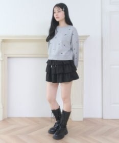 WEGO ハート総柄刺?スウェット