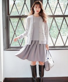 ANY SIS パイピングフェイクファートート バッグ