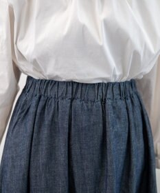 caqu gather skirt ゆったりシルエットデニムスカート