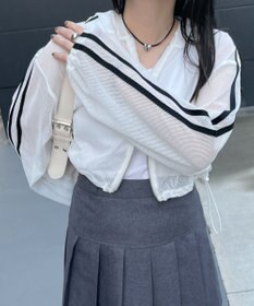 WEGO Wジップラインメッシュパーカー