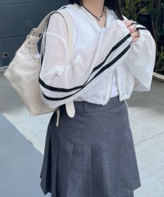 WEGO Wジップラインメッシュパーカー