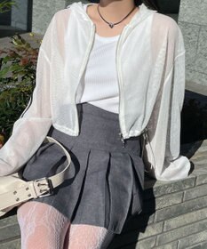 WEGO Wジップラインメッシュパーカー