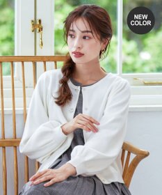 Tiaclasse 【洗える】ビジューニットカーディガン