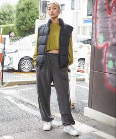 WEGO ピグメントロゴスウェットパンツ