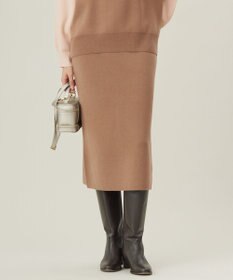 自由区 S 【カタログ掲載・セットアップ対応・洗える】スムージーニット スカート