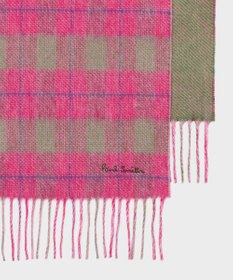 Paul Smith オンブレ リバーシブル チェック マフラー