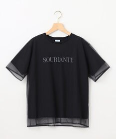 組曲 S 【WEB限定】チュールレイヤードロゴTシャツ