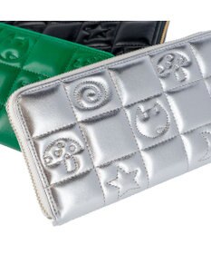 tsumori chisato CARRY ネコキルティング ラウンドファスナー長財布