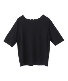 earth music&ecology リブメローショートスリーブプルオーバー