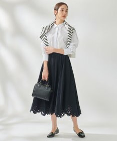 組曲 【洗える】ハイカウントジャージー フレアスカート