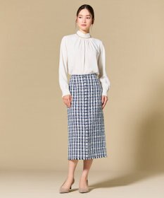 BEIGE， EVA / ハイネックロングスリーブブラウス