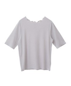 earth music&ecology リブメローショートスリーブプルオーバー