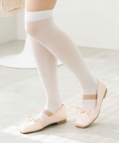 WEGO ベルト付きスクエアバレエシューズ