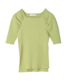 Green Parks 袖ギャザーラグランニットプルオーバー