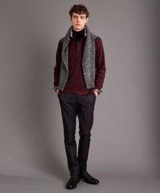 JOSEPH ABBOUD 【キングサイズ・ウエストも伸びる！/暖か起毛裏地付/2WAYストレッチ/ オーガニック】オーガニックコットン ウオーム パンツ