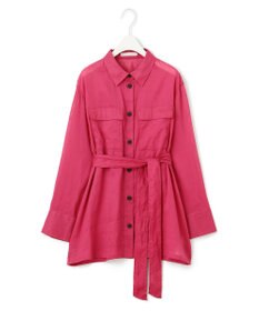 ICB 【洗える】ラミーコットンボイル シアーシャツ