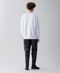 UNFILO MENS 【ストレッチ】レザーライク イージー テーパードパンツ [23年春夏商品]