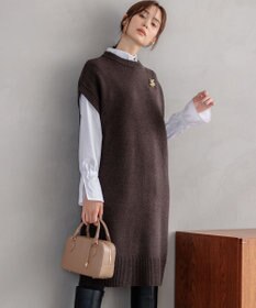 組曲 L 【WEB限定】チュニック丈ニットワンピース