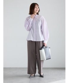 Te chichi Tメタルキャンバスエコレザーコンビトートバッグ
