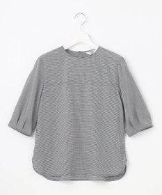 J.PRESS LADIES 【洗える】ウォッシャブルキュプラツイル タックスリーブ ブラウス