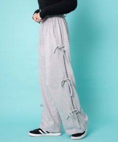 WEGO サイドリボンスウェットパンツ