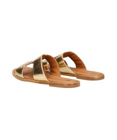 INTER-CHAUSSURES 【FABIO RUSCONI】スクエアトウフラットスライドサンダル