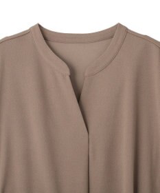 YECCA VECCA ベルテッドプリーツ切替ワンピース