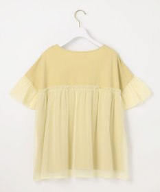 ANY SIS L 【洗える】チュール重ね プルオーバー