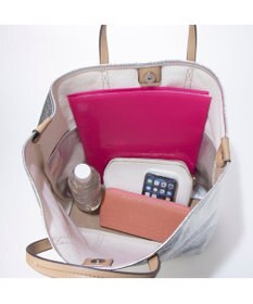 UNBILLION カシュカシュ cachecache / メタリックキャンバス1枚仕立て2wayトートバッグ