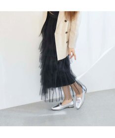 MODE ET JACOMO <noyau>スクエアトゥビット付きヒールローファー