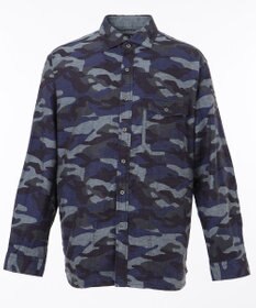 JOSEPH ABBOUD MOUNTAIN 【UNISEX】JOEコットンカモフラージュ シャツ